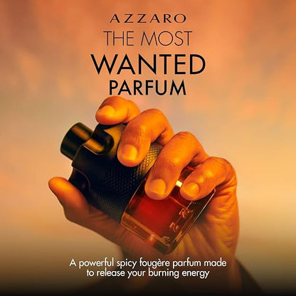 Azzaro The Most Wanted Parfum - Intense Mens Cologne - Spicy &amp; Seductive Fragrance for Date Night - Lasting Wear - Irresistible Luxury Perfumes for Men