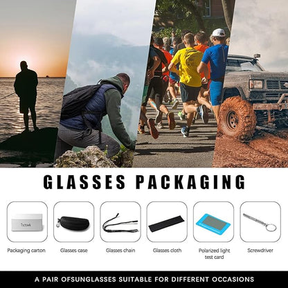 Polarized Sports Sunglasses Men Women, Outdoors UV Protection Sun glasses,Cycling Fishing Baseball Running Sunglasses